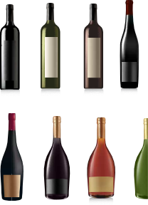 Picture of wine bottles representing containers